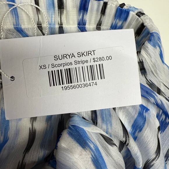 NWT | Misa Los Angeles | Surya Striped Midi Skirt | Scorpio Stripe | XS - Picture 8 of 10